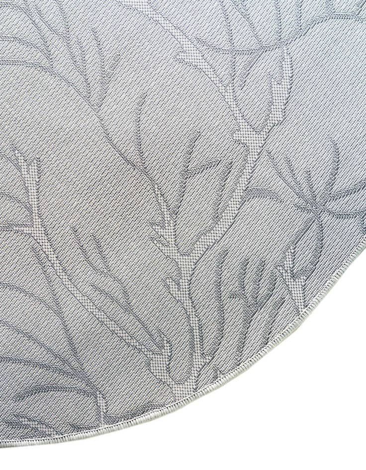 Detail image of 6' x 6'  Washable Botanical Indoor / Outdoor Round Rug