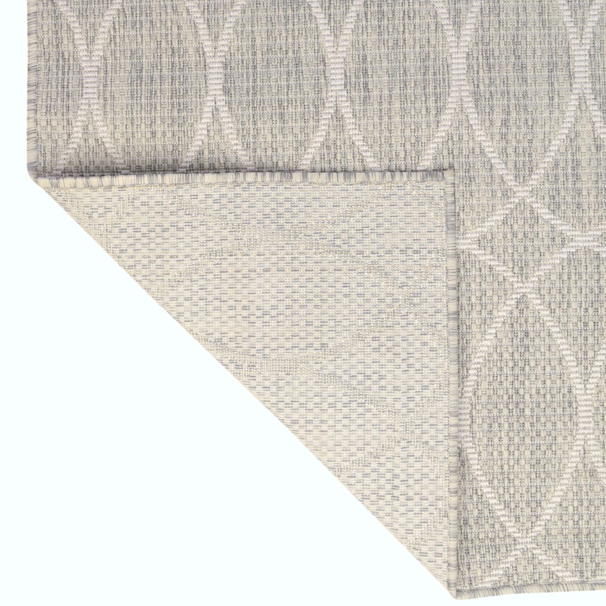 4' x 4' Easy-Clean Lattice Indoor / Outdoor Round Rug