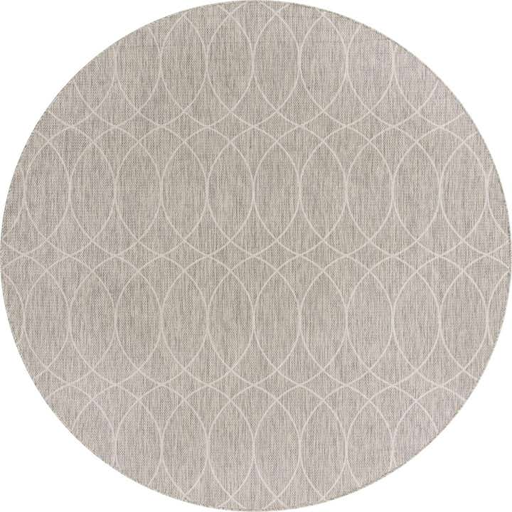 305cm x 305cm Facile à nettoyer Lattice Tapis Intérieur / Extérieur Rond