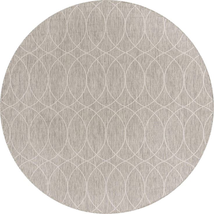 Vue détaillée : 305cm x 305cm Facile à nettoyer Lattice Tapis Intérieur / Extérieur Rond