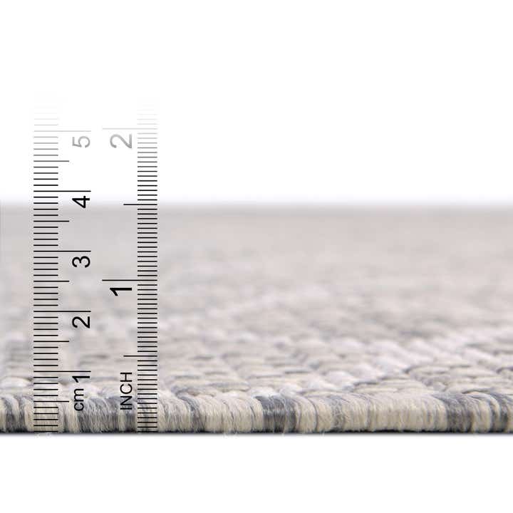 3' x 3' Easy-Clean Lattice Indoor / Outdoor Round Rug
