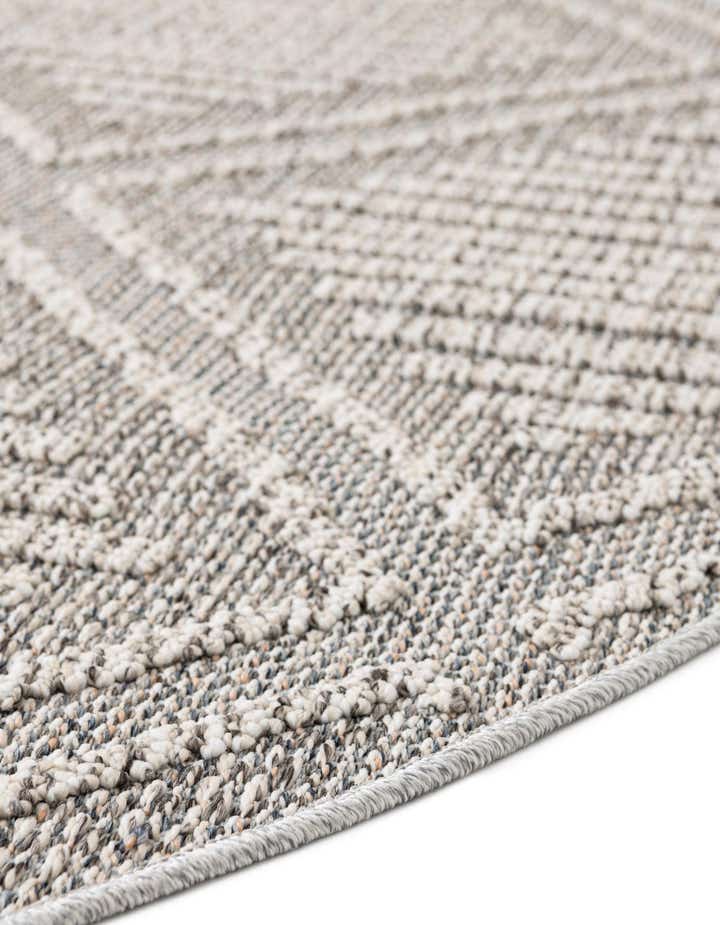 3' 1 x 3' 1 Easy-Clean Lattice Indoor / Outdoor Round Rug