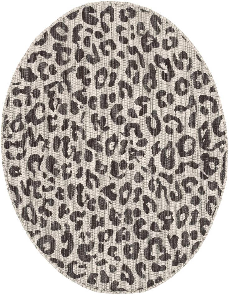 Detail image of 4' x 4' Easy-Clean Safari Indoor / Outdoor Round Rug