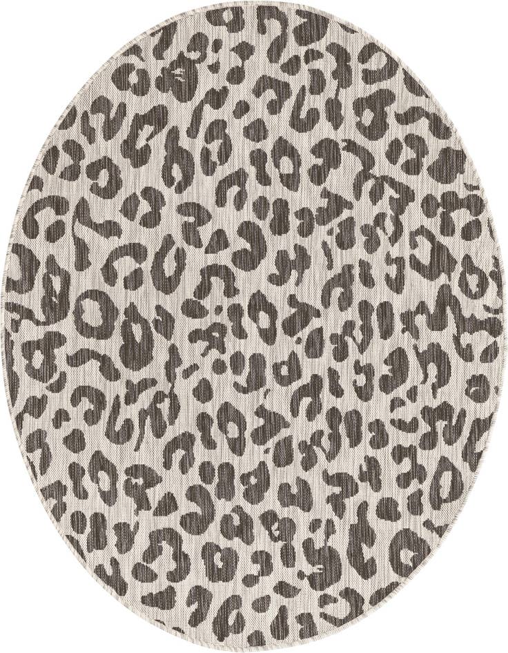 Detail image of 5' 3 x 5' 3 Easy-Clean Safari Indoor / Outdoor Round Rug