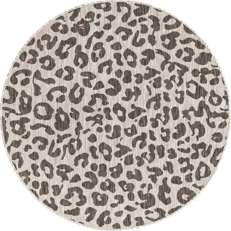 Detail image of 5' 3 x 5' 3 Easy-Clean Safari Indoor / Outdoor Round Rug