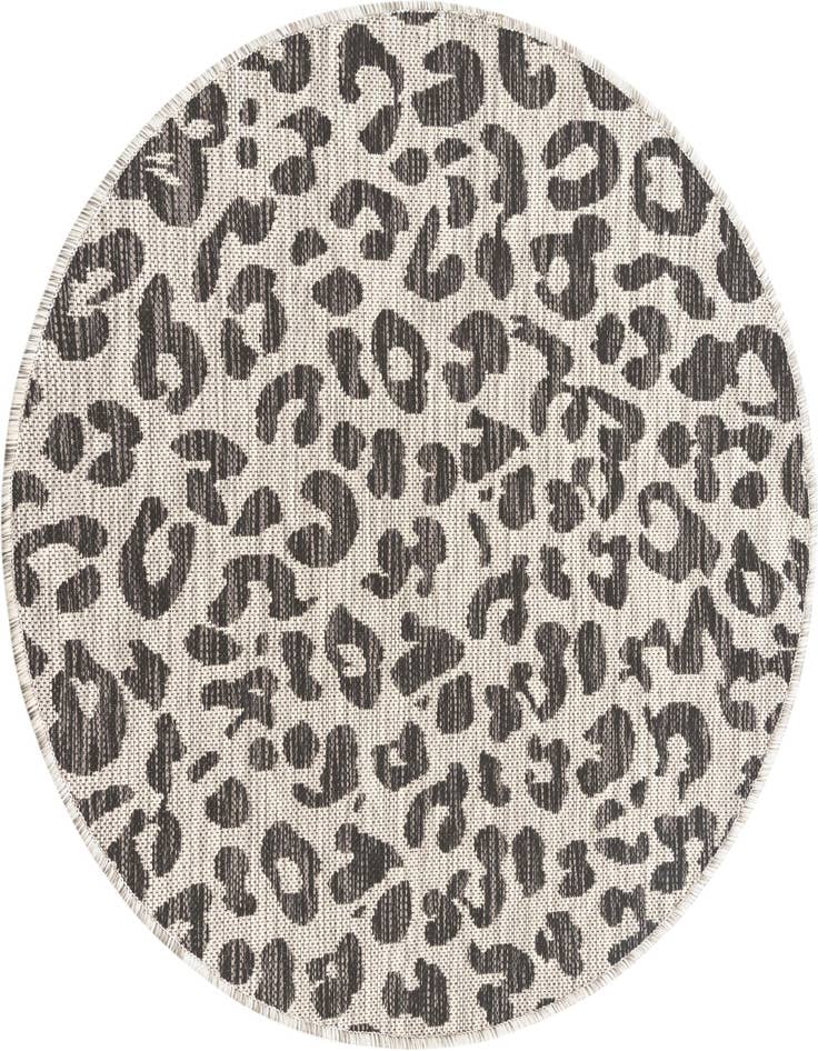 Detail image of 3' x 3' Easy-Clean Safari Indoor / Outdoor Round Rug