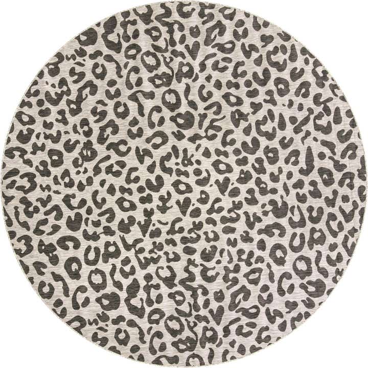 10' 8 x 10' 8 Easy-Clean Safari Indoor / Outdoor Round Rug