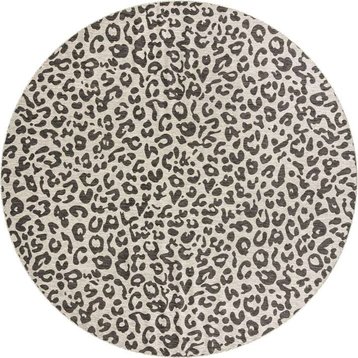 13' x 13' Easy-Clean Safari Indoor / Outdoor Round Rug