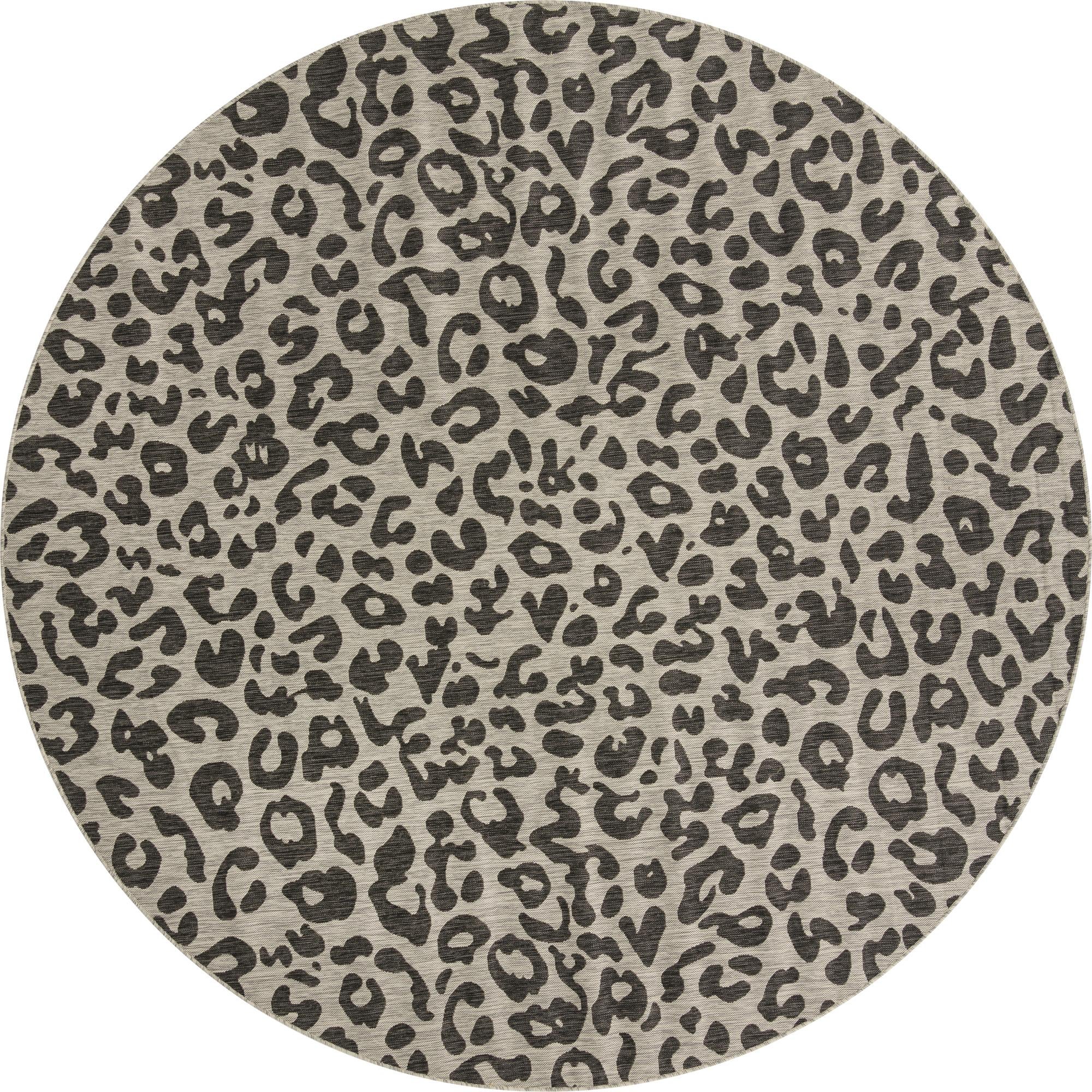 10' x 10'  Washable Safari Indoor / Outdoor Round Rug