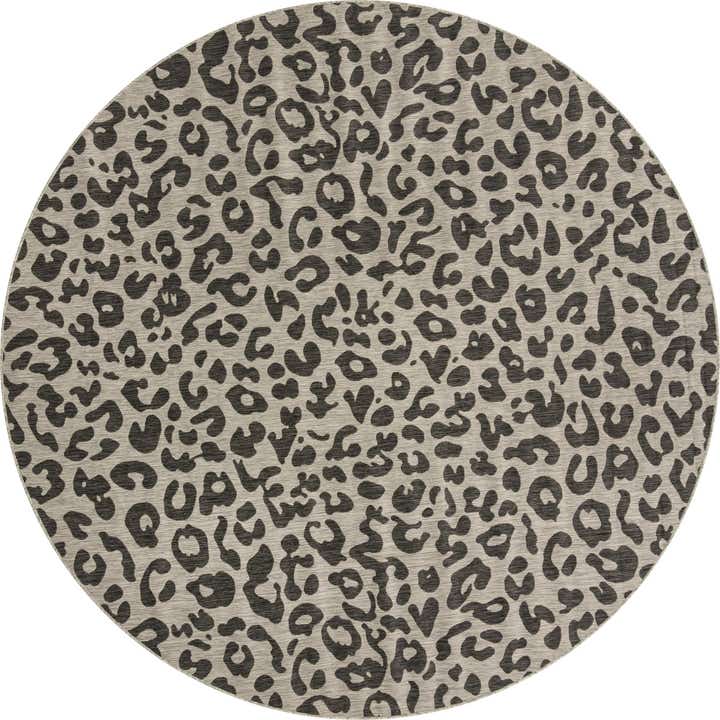 10' x 10' Easy-Clean Safari Indoor / Outdoor Round Rug