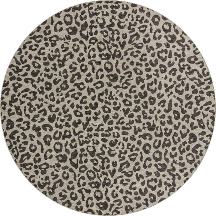 12' x 12' Easy-Clean Safari Indoor / Outdoor Round Rug