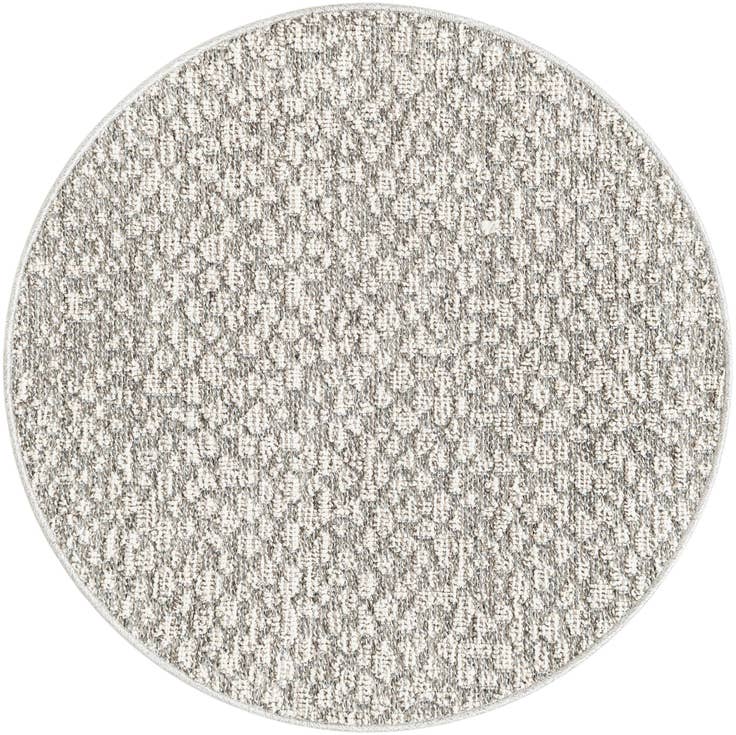 Detail image of 3' 1 x 3' 1 Easy-Clean Safari Indoor / Outdoor Round Rug