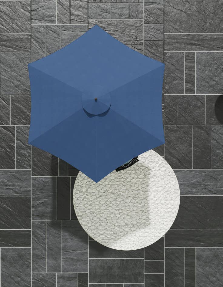 Detail image of 3' 1 x 3' 1  Washable Safari Indoor / Outdoor Round Rug