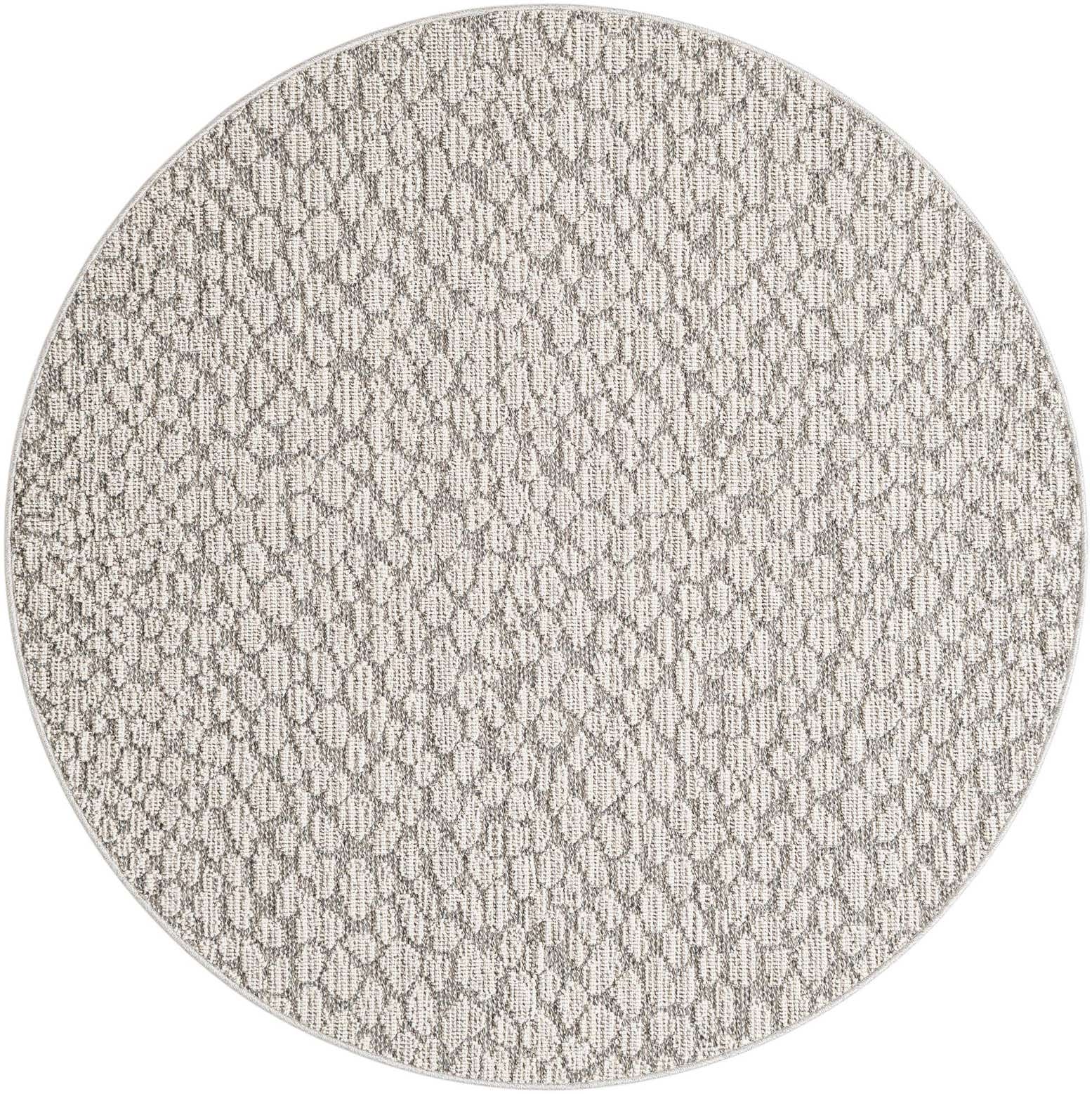 5' 3 x 5' 3 Easy-Clean Safari Indoor / Outdoor Round Rug