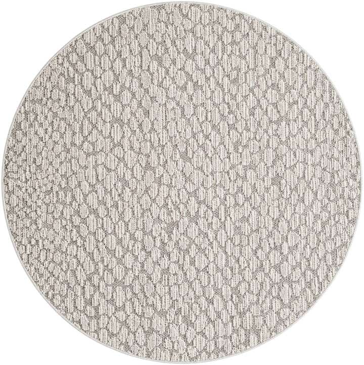 5' 3 x 5' 3 Easy-Clean Safari Indoor / Outdoor Round Rug