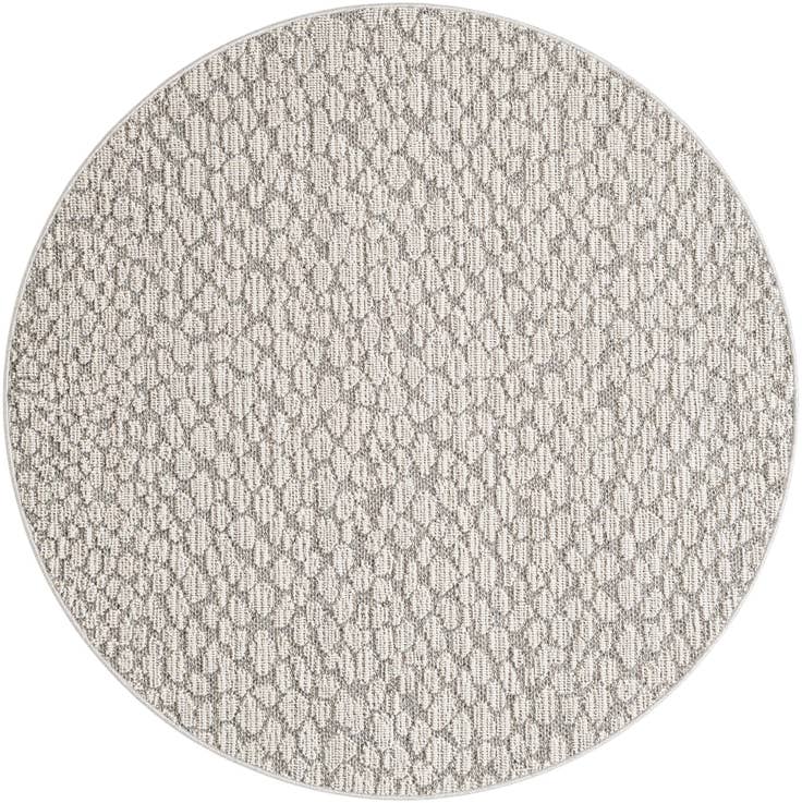 Detail image of 5' 3 x 5' 3 Easy-Clean Safari Indoor / Outdoor Round Rug