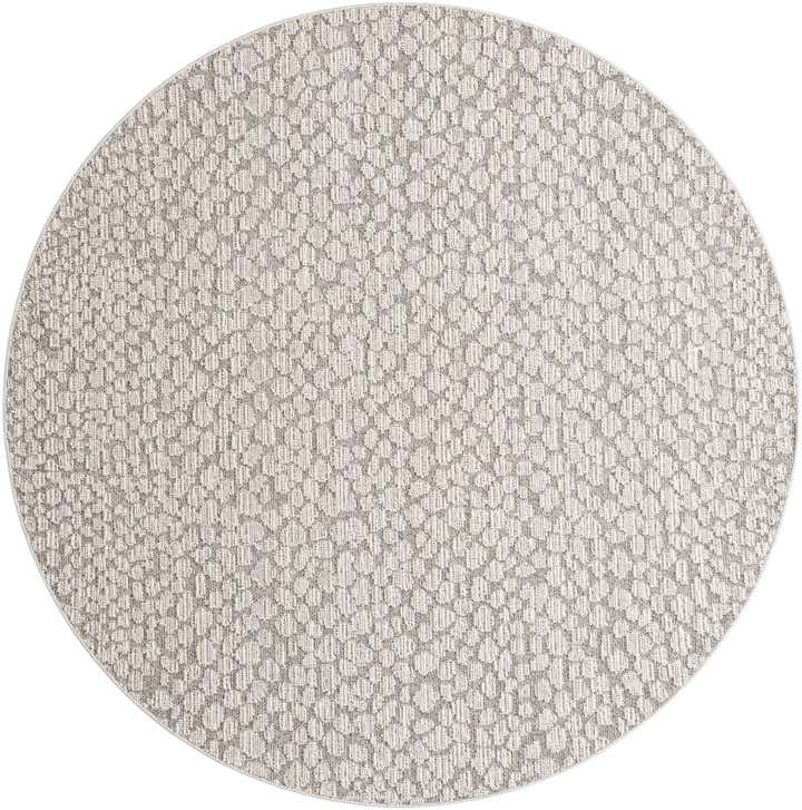 7' 10 x 7' 10 Easy-Clean Safari Indoor / Outdoor Round Rug