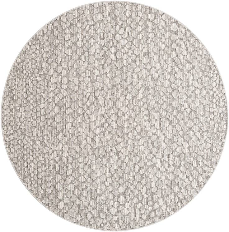 Detail image of 7' 10 x 7' 10 Easy-Clean Safari Indoor / Outdoor Round Rug