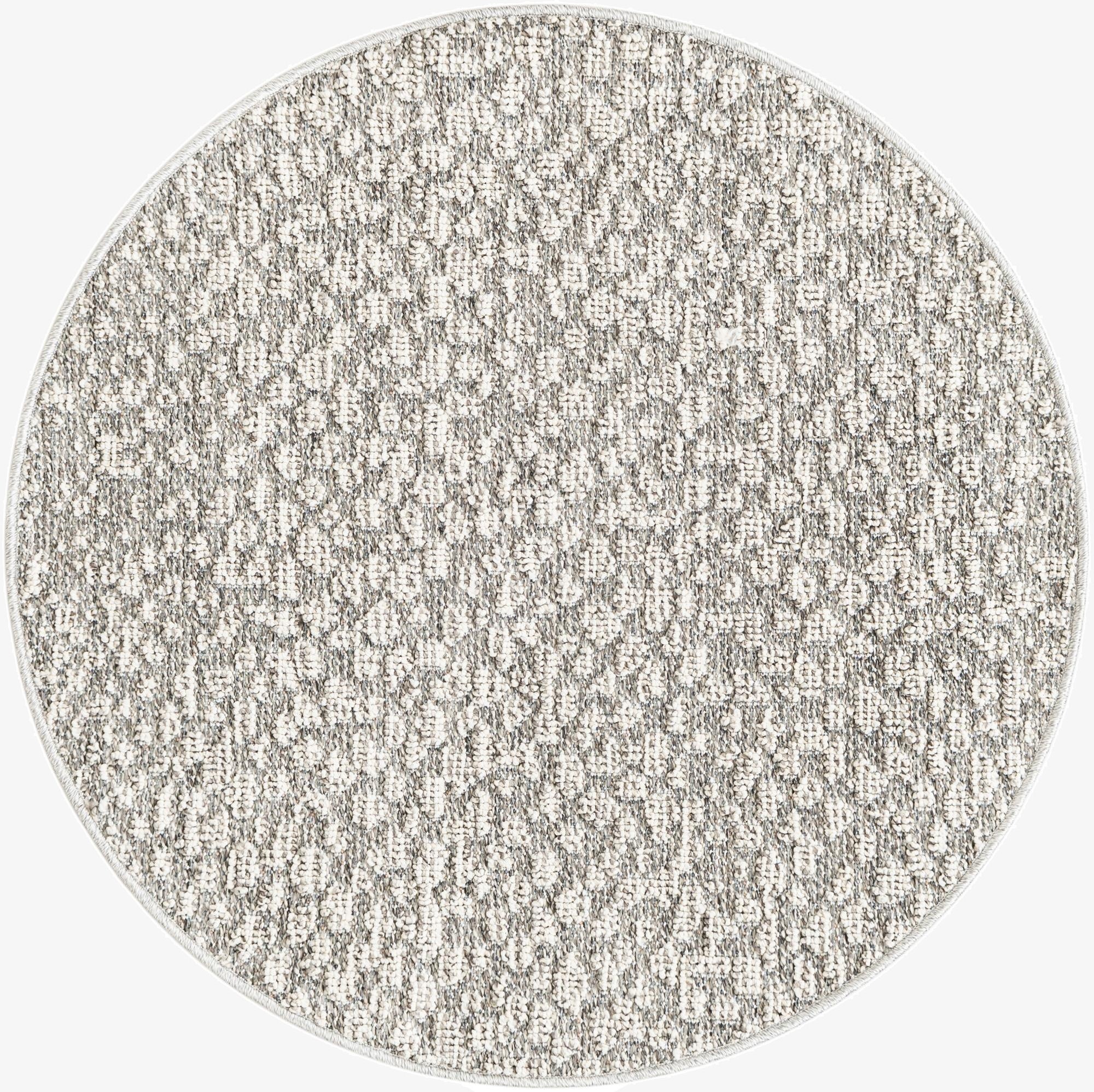 3' 1 x 3' 1  Washable Safari Indoor / Outdoor Round Rug