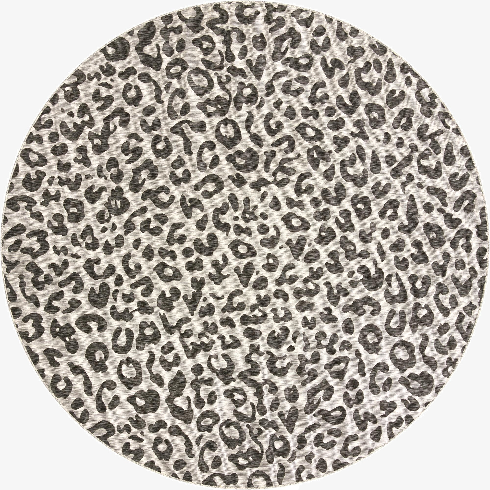 10' 8 x 10' 8  Washable Safari Indoor / Outdoor Round Rug