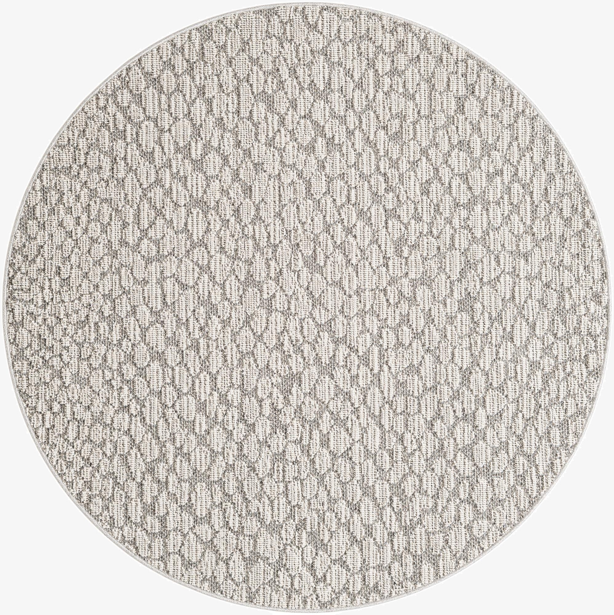 5' 3 x 5' 3  Washable Safari Indoor / Outdoor Round Rug