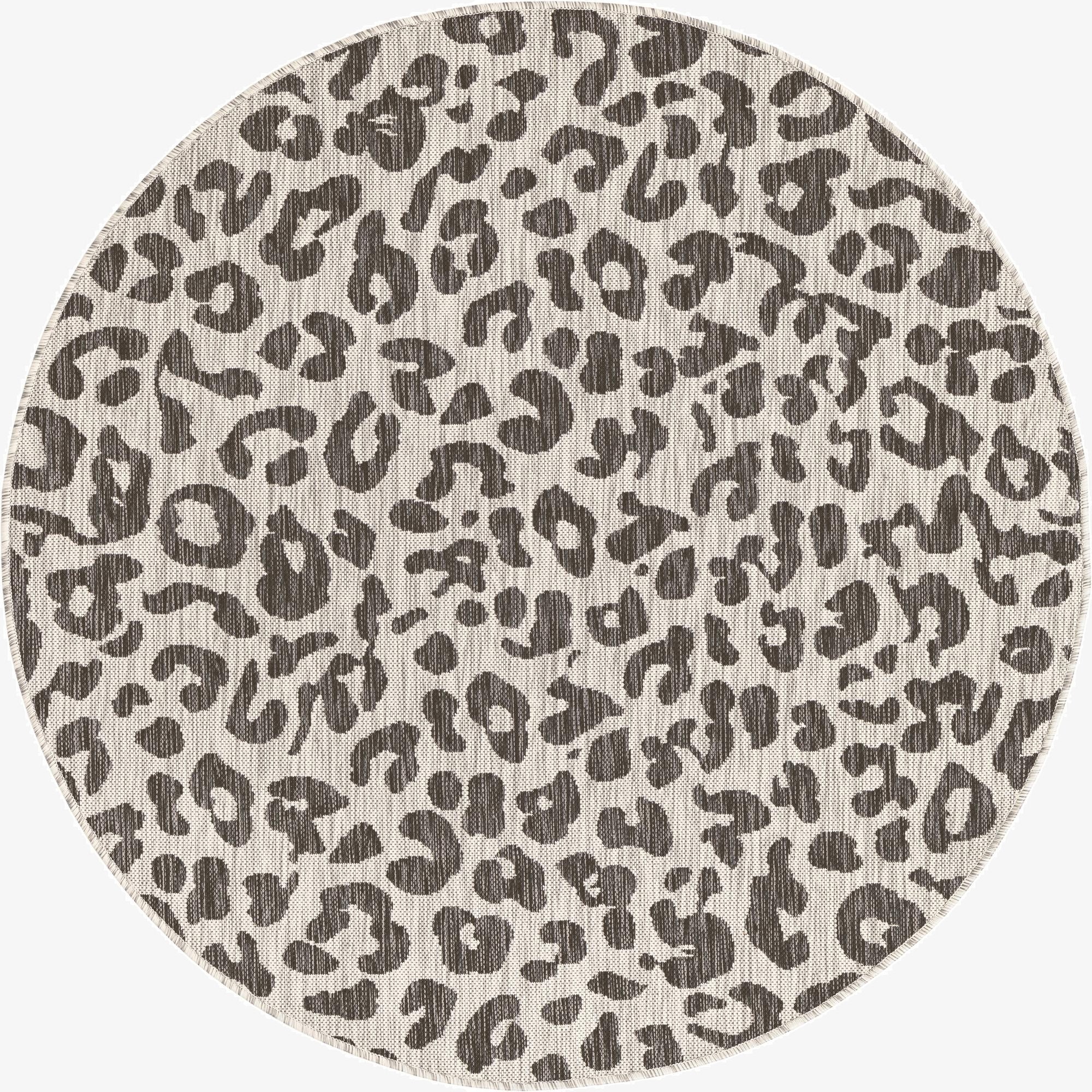 Primary image 5' 3 x 5' 3  Washable Safari Indoor / Outdoor Round Rug