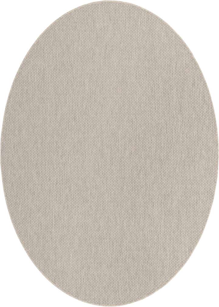 7' 10 x 7' 10 Easy-Clean Solid Indoor / Outdoor Round Rug