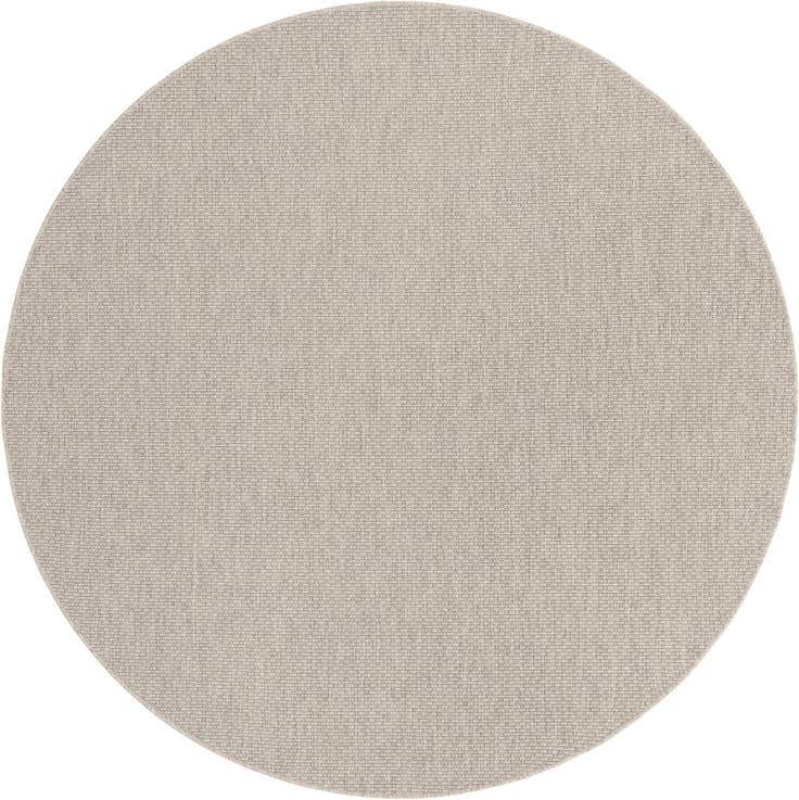Detail image of 7' 10 x 7' 10 Easy-Clean Solid Indoor / Outdoor Round Rug