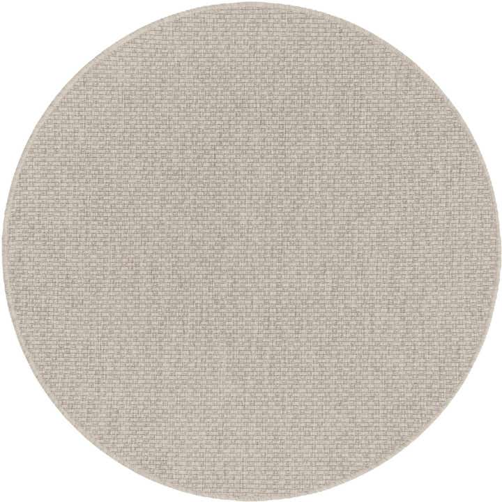 4' x 4' Easy-Clean Solid Indoor / Outdoor Round Rug