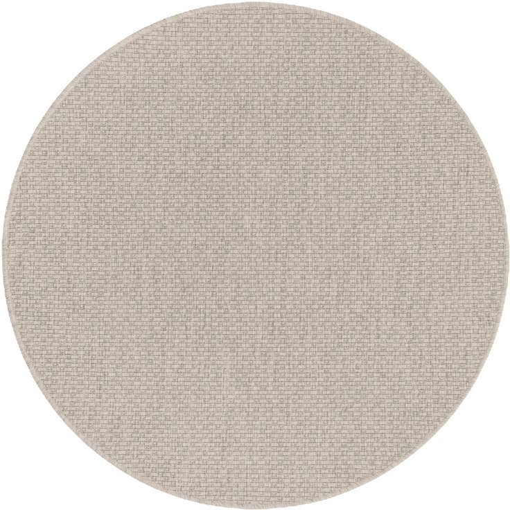 Detail image of 4' x 4' Easy-Clean Solid Indoor / Outdoor Round Rug
