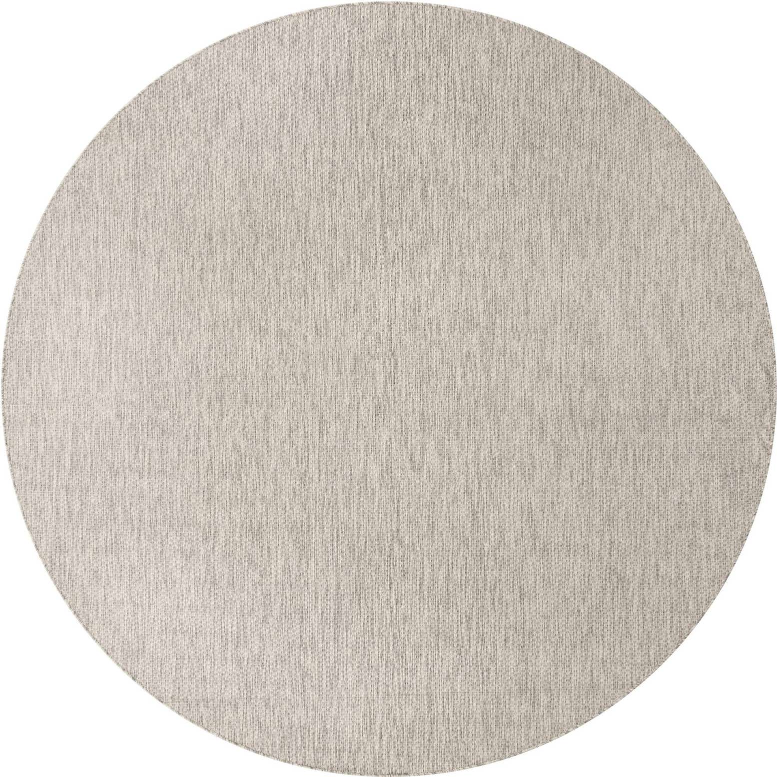 10' 8 x 10' 8 Easy-Clean Solid Indoor / Outdoor Round Rug