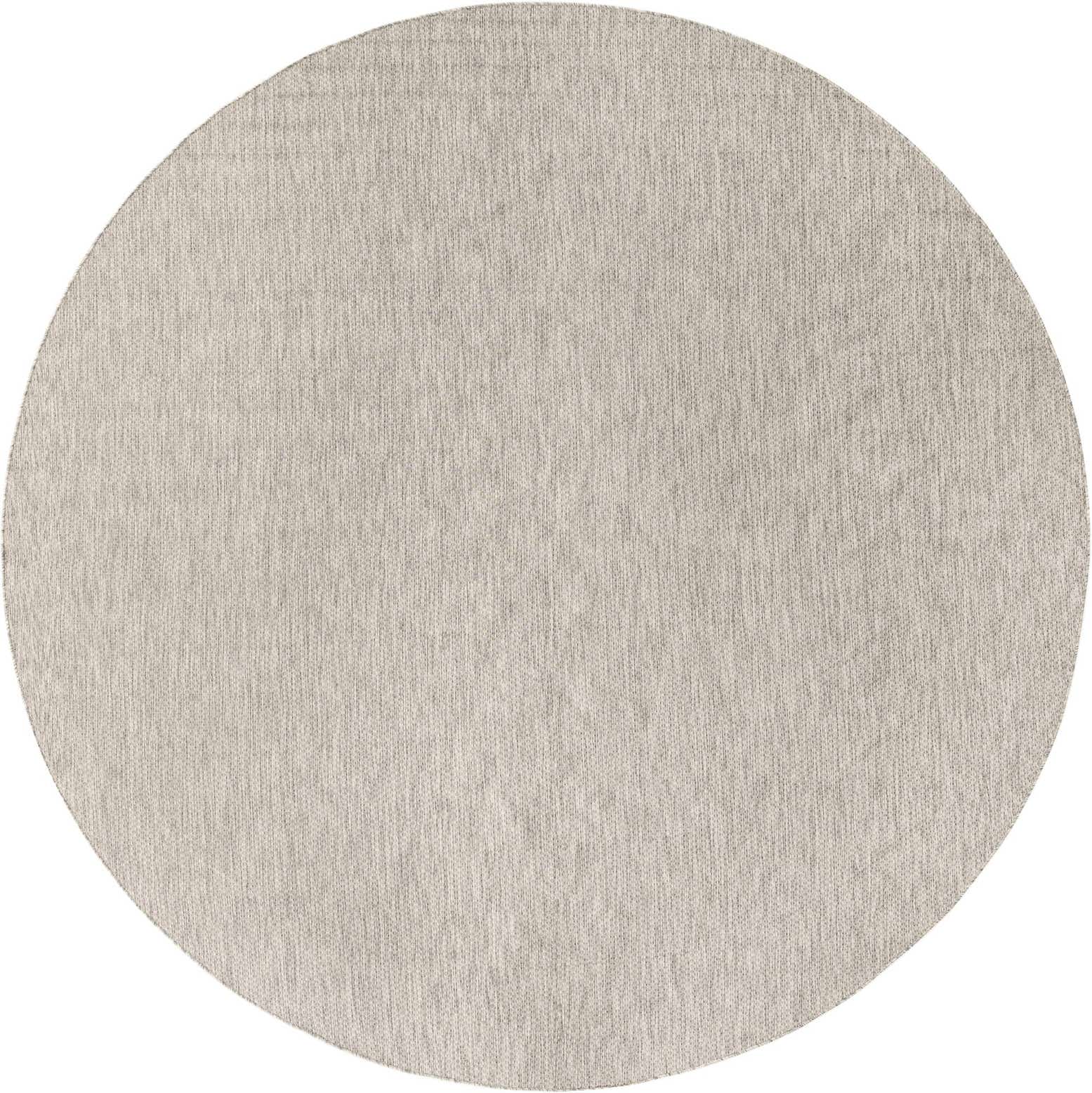 13' x 13' Easy-Clean Solid Indoor / Outdoor Round Rug