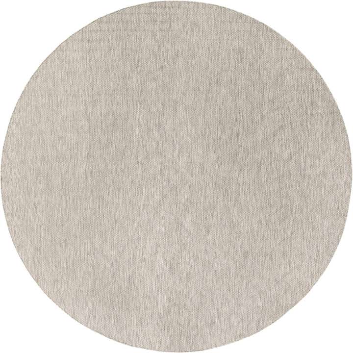 13' x 13' Easy-Clean Solid Indoor / Outdoor Round Rug