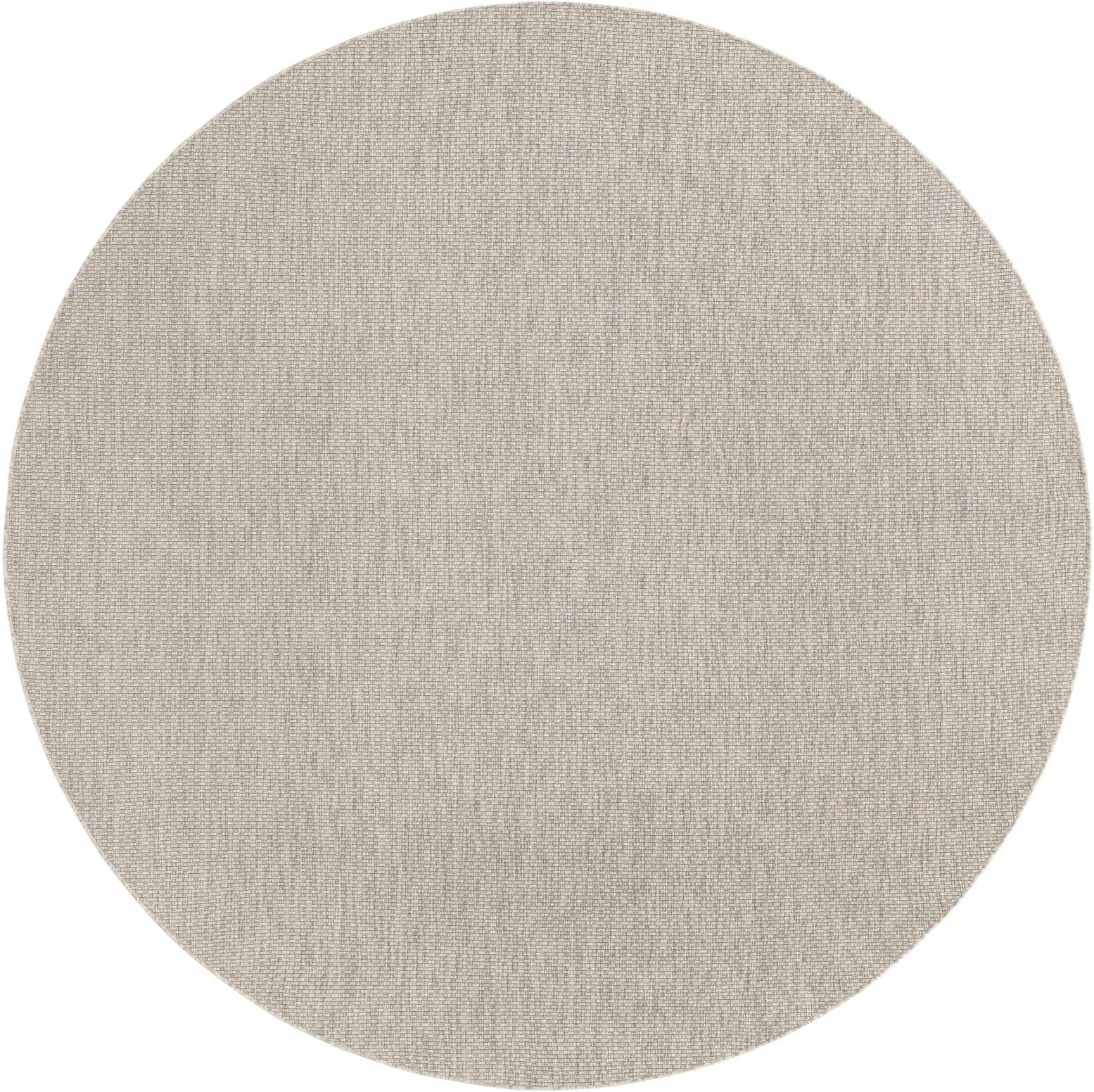 10' x 10' Easy-Clean Solid Indoor / Outdoor Round Rug