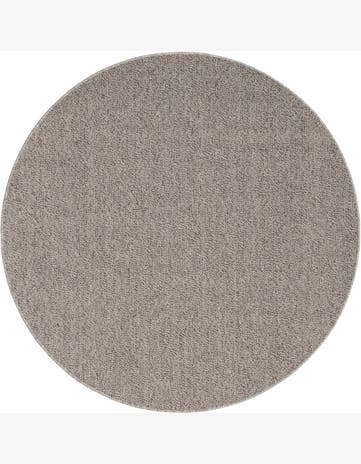 5' 3 x 5' 3 Easy-Clean Solid Indoor / Outdoor Round Rug
