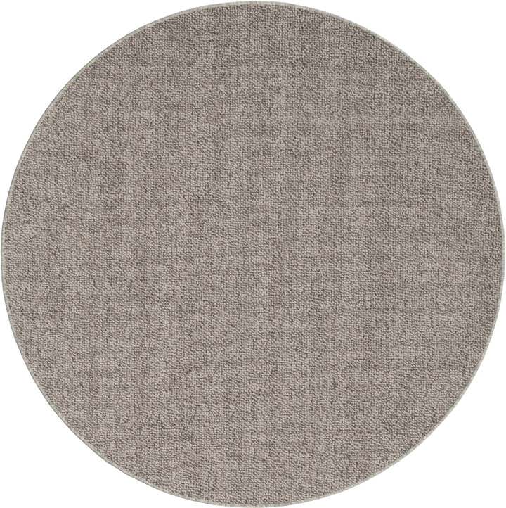 5' 3 x 5' 3 Easy-Clean Solid Indoor / Outdoor Round Rug