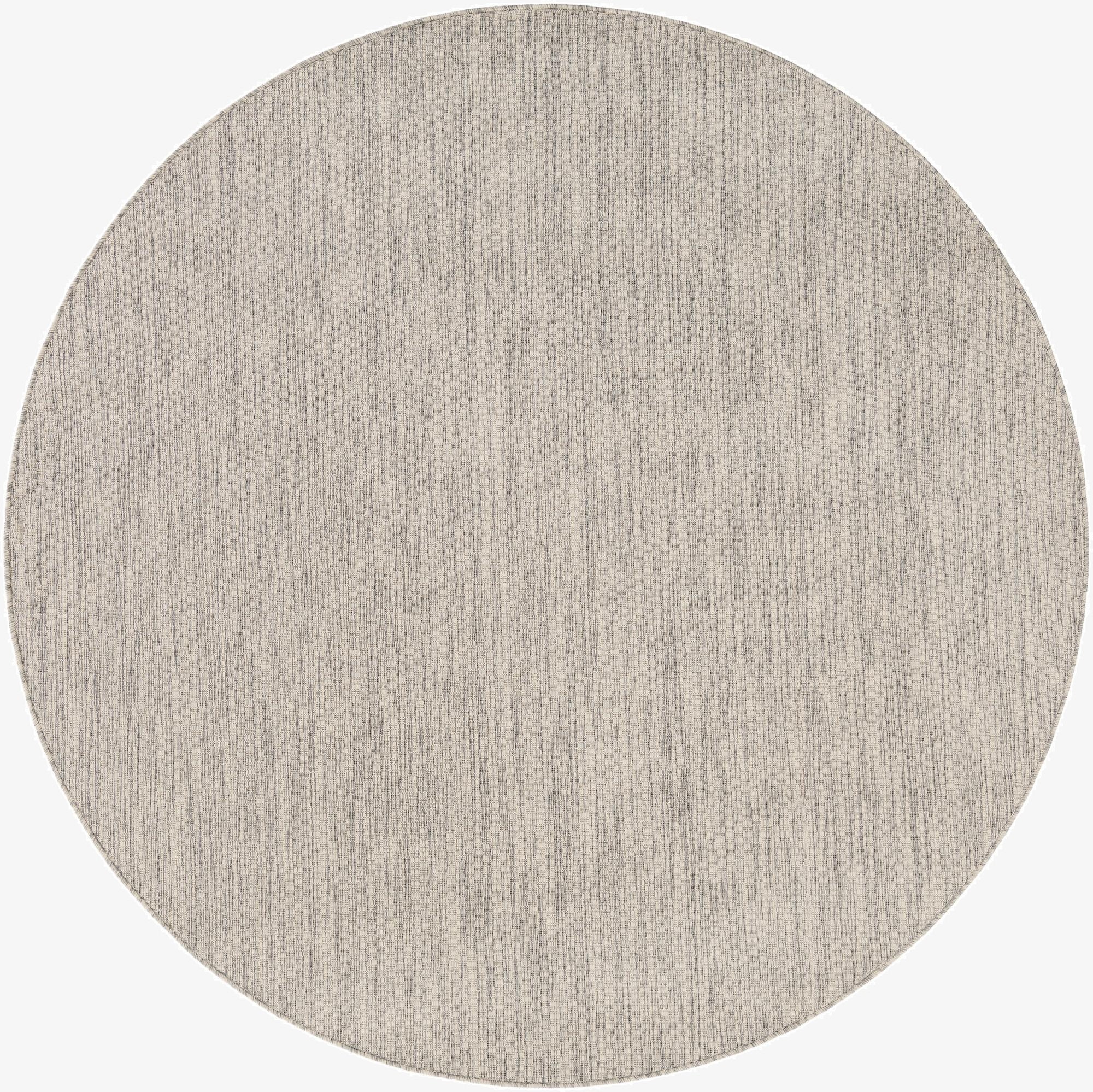 185cm x 185cm  Washable Solid Indoor / Outdoor Round Rug
