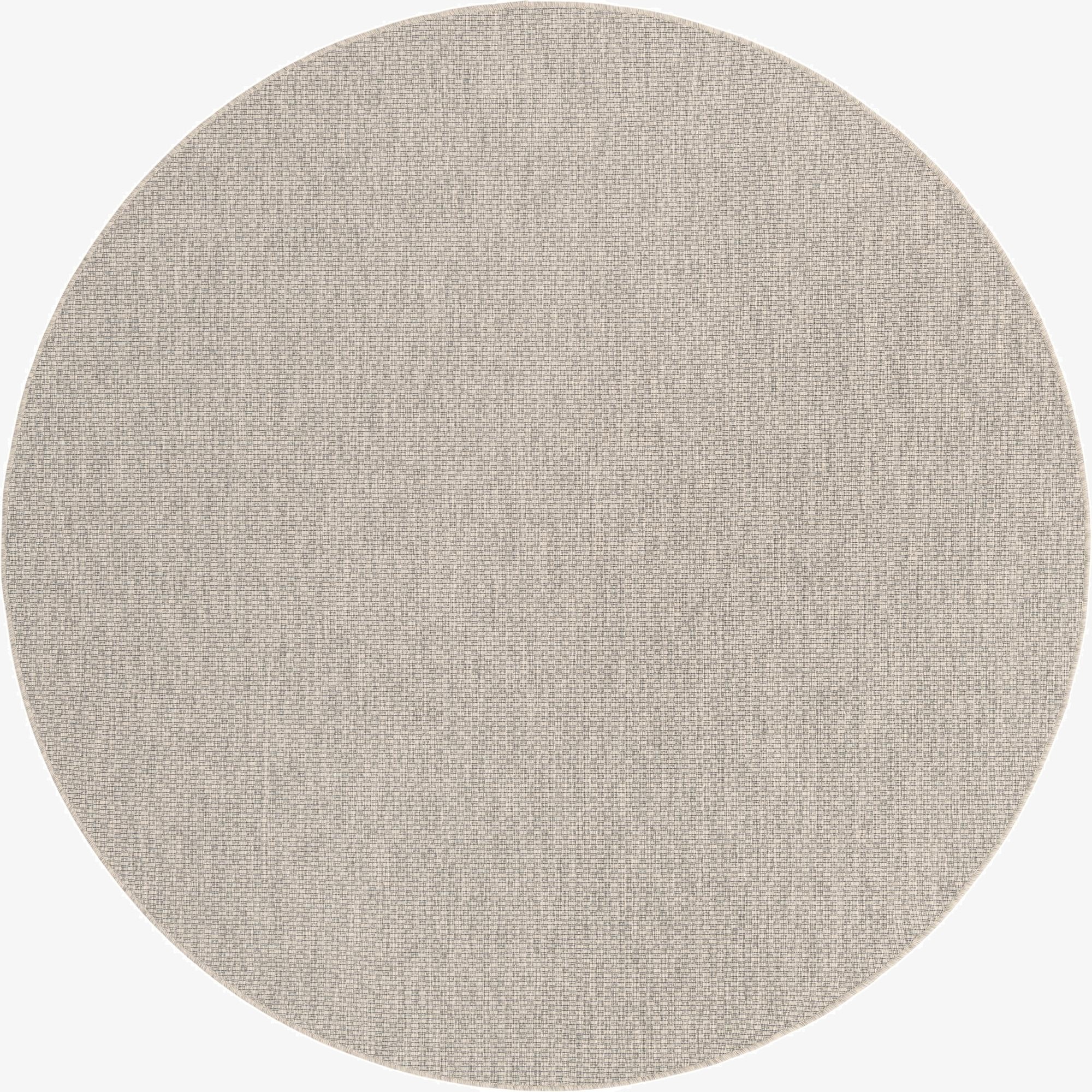 7' 10 x 7' 10  Washable Solid Indoor / Outdoor Round Rug