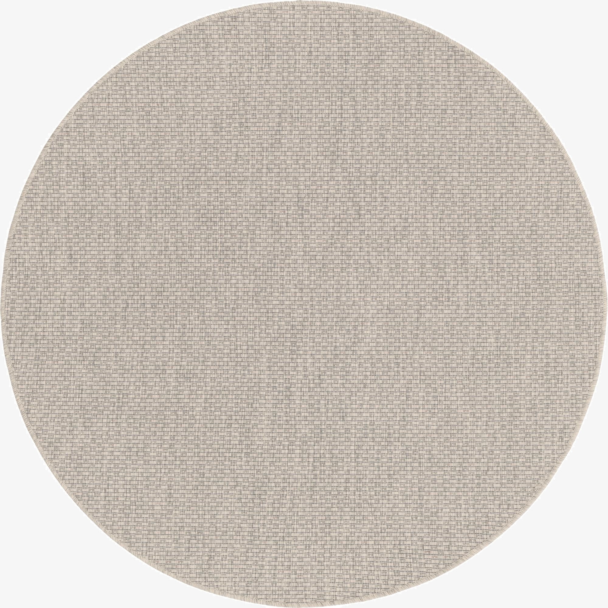 5' 3 x 5' 3  Washable Solid Indoor / Outdoor Round Rug
