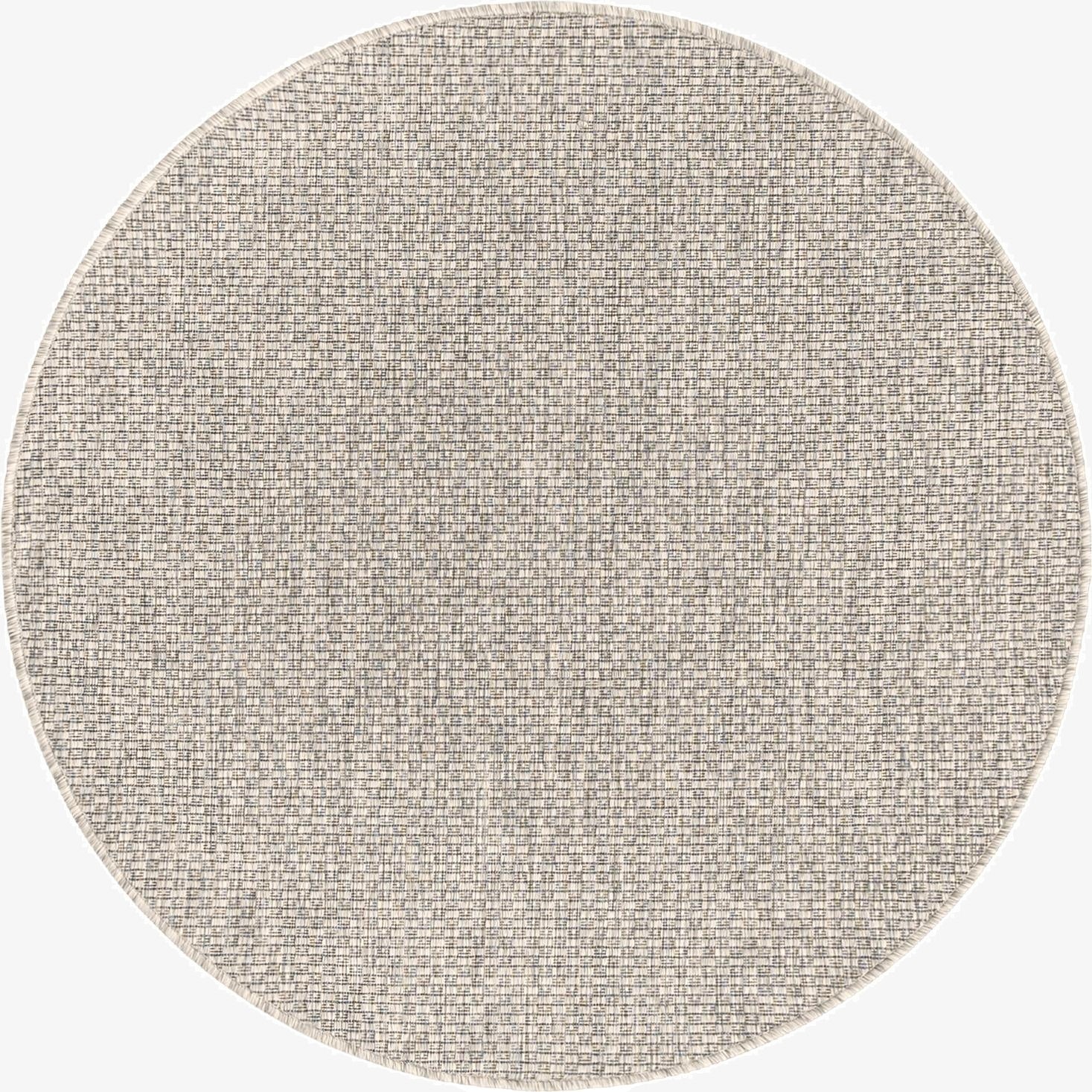 4' x 4'  Washable Solid Indoor / Outdoor Round Rug