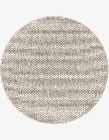 4' x 4' Easy-Clean Solid Indoor / Outdoor Round Rug