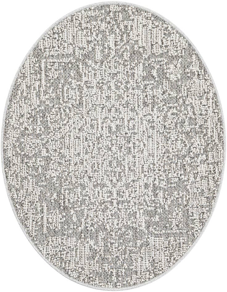 Detail image of 3' 1 x 3' 1 Easy-Clean Traditional Indoor / Outdoor Round Rug