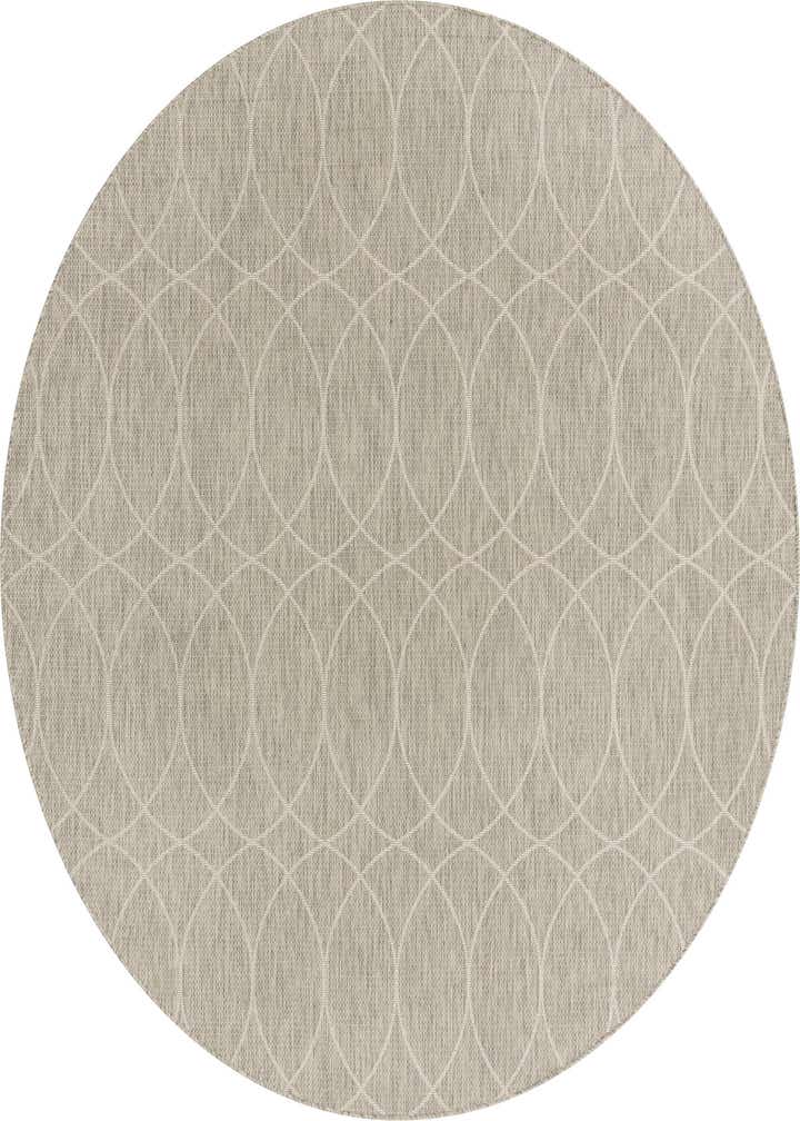 10' x 10' Easy-Clean Trellis Indoor / Outdoor Round Rug