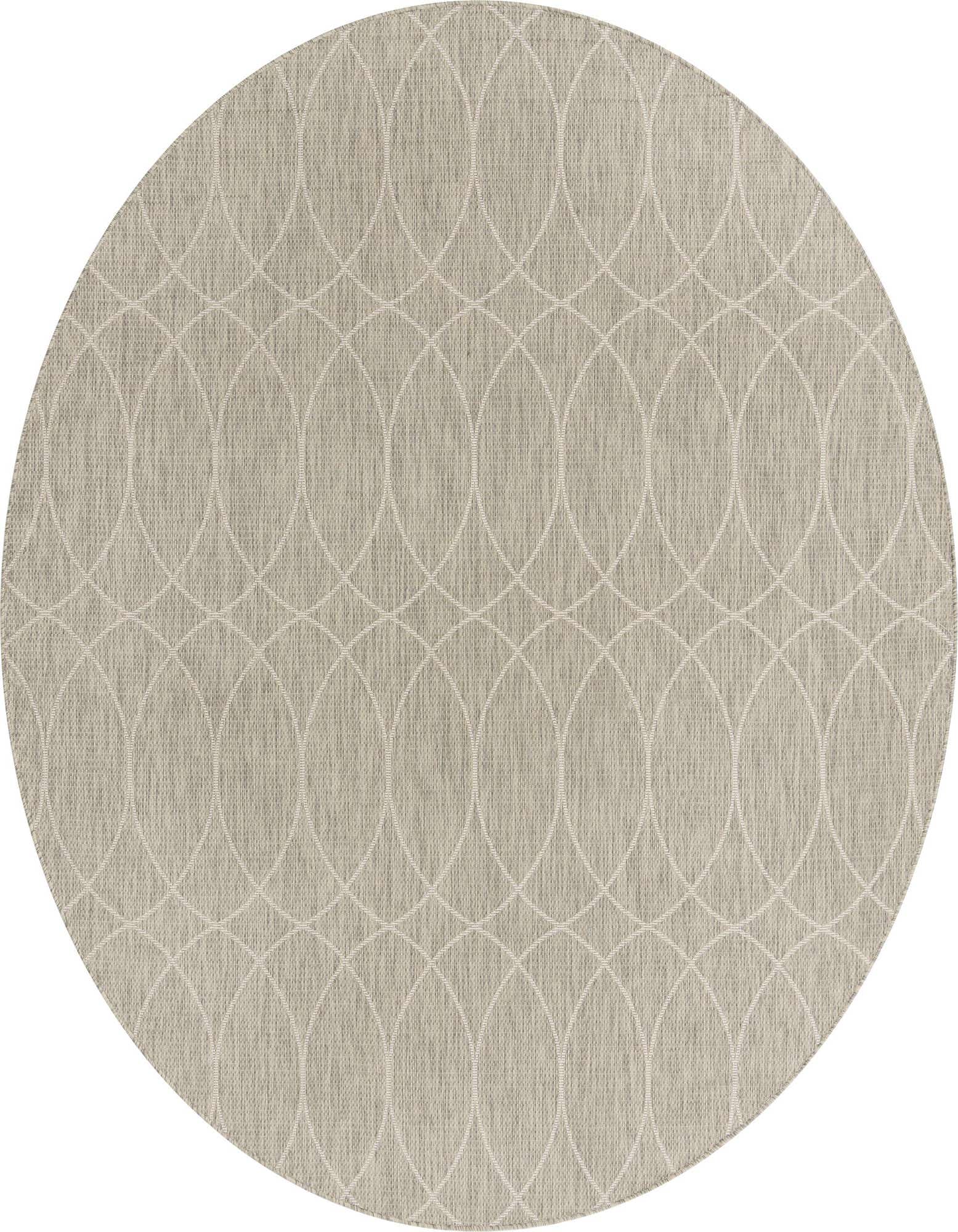 10' x 10' Easy-Clean Trellis Indoor / Outdoor Round Rug