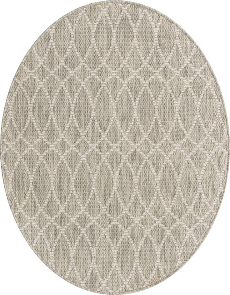 Detail image of 4' x 4' Easy-Clean Trellis Indoor / Outdoor Round Rug
