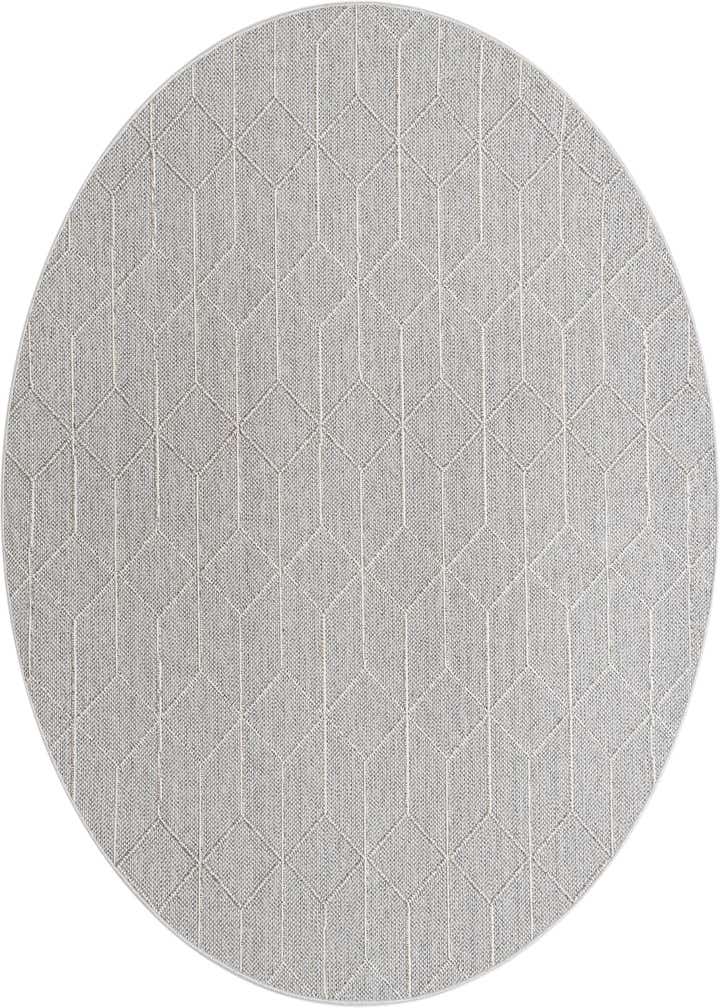 7' 10 x 7' 10 Easy-Clean Trellis Indoor / Outdoor Round Rug