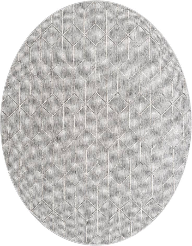 Detail image of 7' 10 x 7' 10 Easy-Clean Trellis Indoor / Outdoor Round Rug