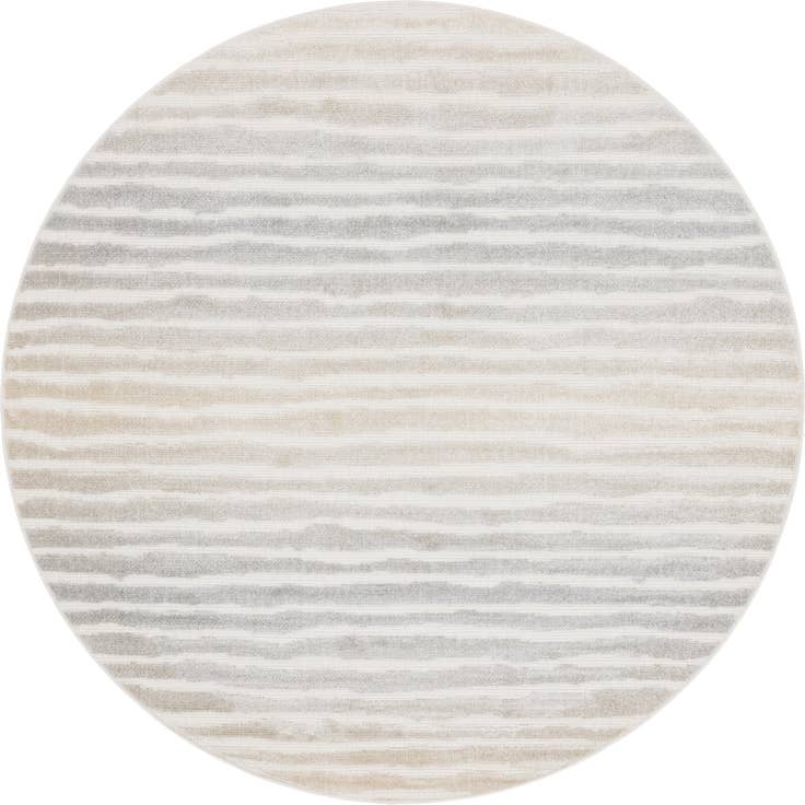 Detail image of 8' x 8' Easy-Clean Sabrina Soto Ola Indoor / Outdoor Round Rug