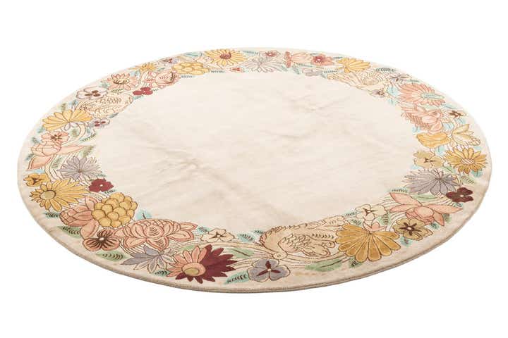 8' 1 x 8' 2 Hand Knotted Tibet Wool Round Rug