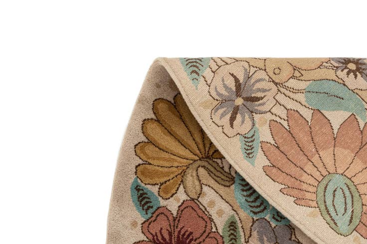 Detail image of 8' 1 x 8' 2 Hand Knotted Tibet Wool Round Rug